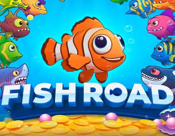 Logo of Fish Road from InOut at Vegasino Casino