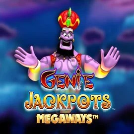 Genie Jackpots Megaways logo by Blueprint Gaming at Vegasino CasinoGenie Jackpots Megaways