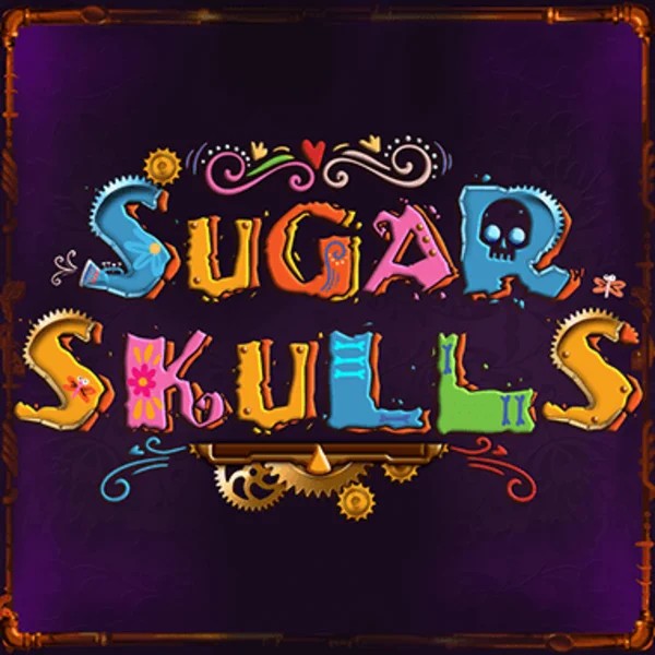 Logo of Sugar Skulls from Booming Games at Vegasino Casino